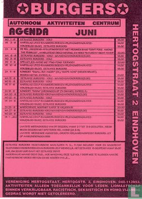Aktiviteiten Agenda Autonoom Centrum Burgers Juni