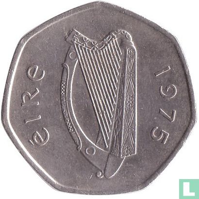 Ierland 50 pence 1975 - Afbeelding 1