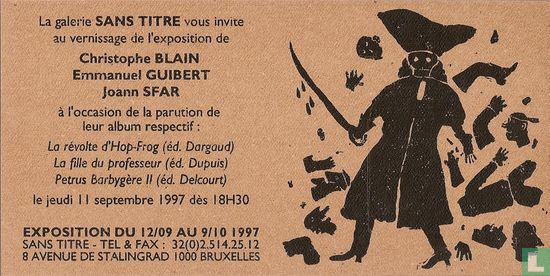 Exposition Christophe Blain - Emmanuel Guibert - Joann Sfar