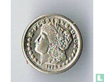MORGAN DOLLAR 1873 MINICOIN USA - Image 1
