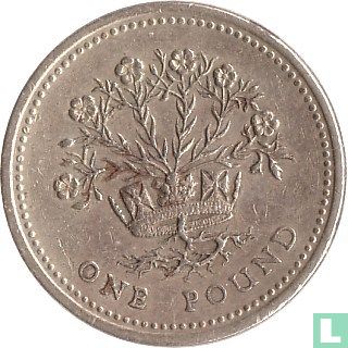 Verenigd Koninkrijk 1 pound 1986 (type 1) "Northern Irish flax" - Afbeelding 2