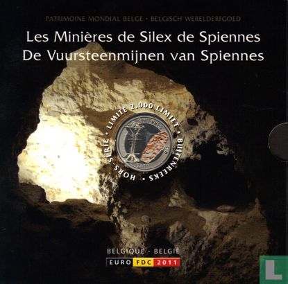 Belgium mint set 2011 "De Vuursteenmijnen van Spiennes" (coloured) - Image 1
