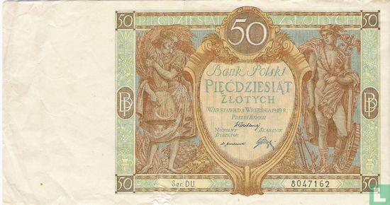 Pologne 50 Zlotych 1929 - Image 1