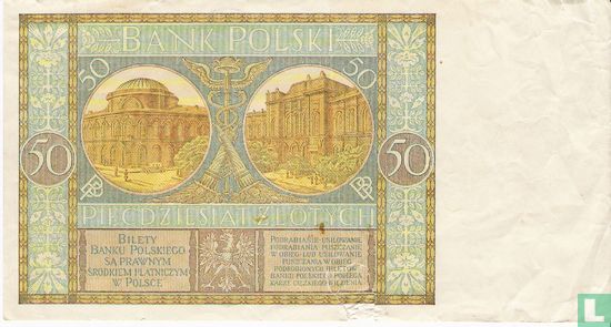 Pologne 50 Zlotych 1929 - Image 2