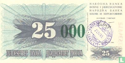 Bosnië en Herzegovina 25.000 Dinara 1993 (P54g) - Afbeelding 1