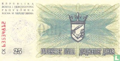Bosnië en Herzegovina 25.000 Dinara 1993 (P54g) - Afbeelding 2