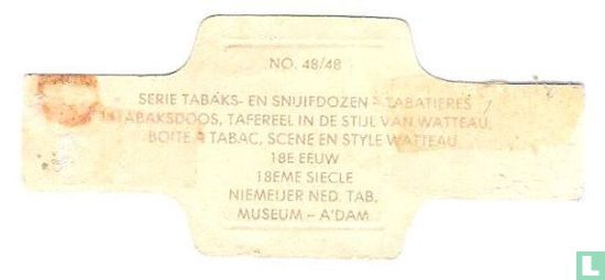 Tabaksdoos, tafereel in de stijl van Watteau, 18e eeuw - Afbeelding 2
