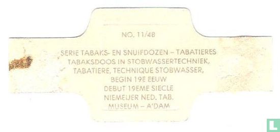 Tabaksdoos in stobwassertechniek, begin 19e eeuw - Afbeelding 2