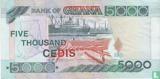 Ghana 5.000 Cedis 2000 - Bild 2