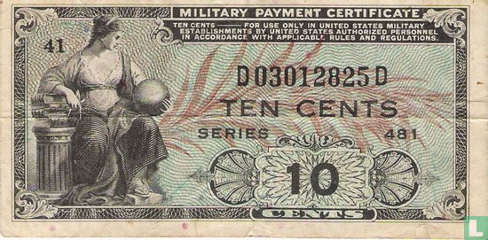 U. S. Armée 10 Cents  - Image 1