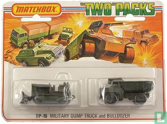 Military Dump Truck and Bulldozer