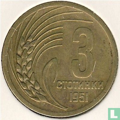 Bulgaria 3 stotinki 1951 - Image 1
