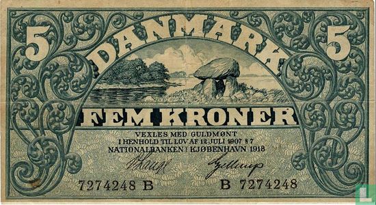 Denemarken 5 Kronen - Afbeelding 1