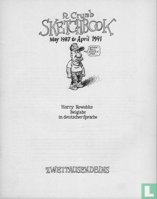 R. Crumb Sketchbook May, 1987 to April, 1991 - Afbeelding 3