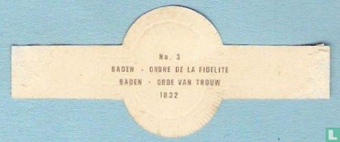 Baden - Orde van Trouw 1832 - Afbeelding 2