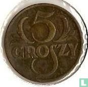 Poland 5 groszy 1923 (brass) - Image 2