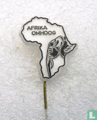 Afrika omhoog (olifant) [zwart]