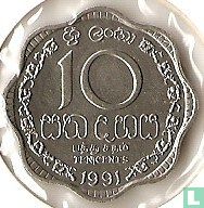 Sri Lanka 10 cents 1991 - Afbeelding 1