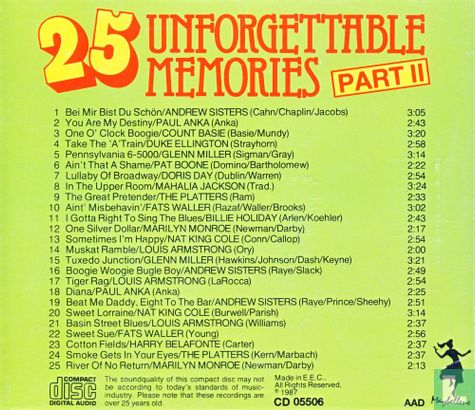 25 Unforgettable Memories Part II - Afbeelding 2