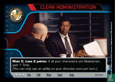 Clean Administration