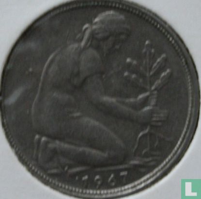 Allemagne 50 pfennig 1967 (F) - Image 1