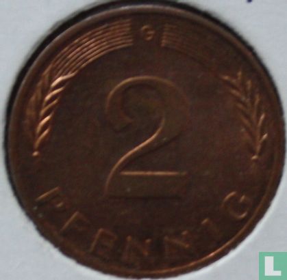 Duitsland 2 pfennig 1990 (G) - Afbeelding 2