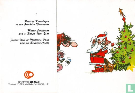Kerstkaart Uitgeverij Oranje - Carte de Voeux Éditions Oranje - Afbeelding 1