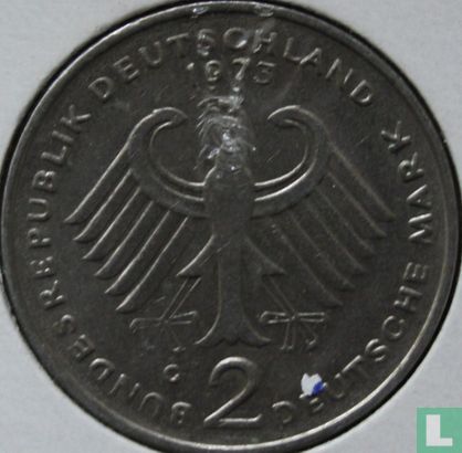 Allemagne 2 mark 1973 (G - Theodor Heuss) - Image 1