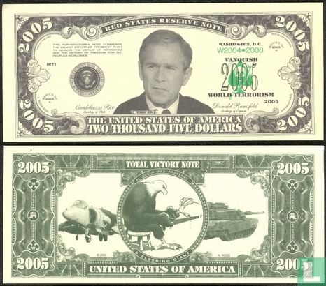 Dollars de BUSH 2005 (USA)