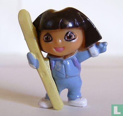 Dora met ski's - Afbeelding 1