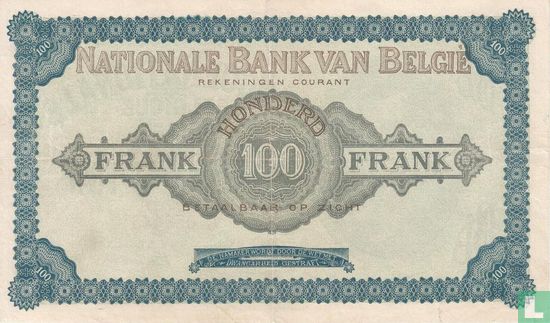 Belgium 100 Francs 1914 - Image 2