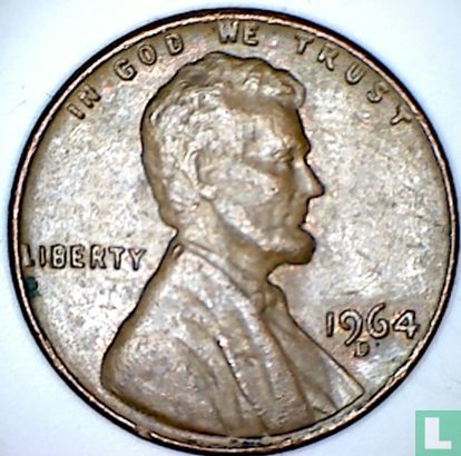 Verenigde Staten 1 cent 1964 (D - letter dicht bij het jaartal) - Afbeelding 1