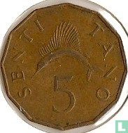 Tanzania 5 senti 1977 - Image 2