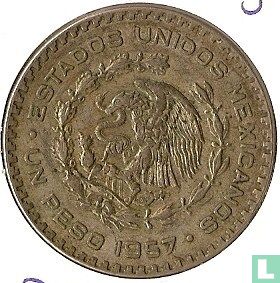 Mexique 1 peso 1957 - Image 1
