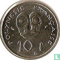 French Polynesia 10 francs 1993 - Image 2