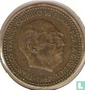 Spain 1 peseta 1947 (1949) - Image 2