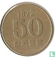 South Korea 50 won 1972 "FAO" - Image 1