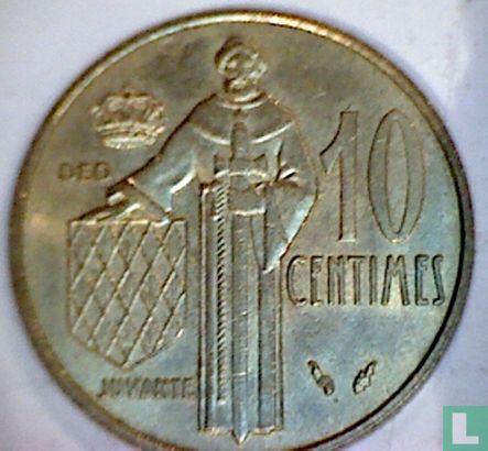 Monaco 10 centimes 1975 - Image 2