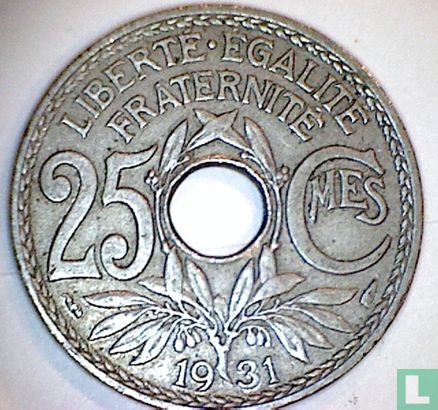 Frankrijk 25 centimes 1931 - Afbeelding 1