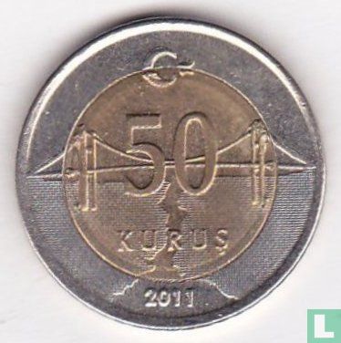 Turkije 50 kurus 2011 - Afbeelding 1