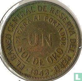 Peru 1 sol de oro 1943 - Afbeelding 1