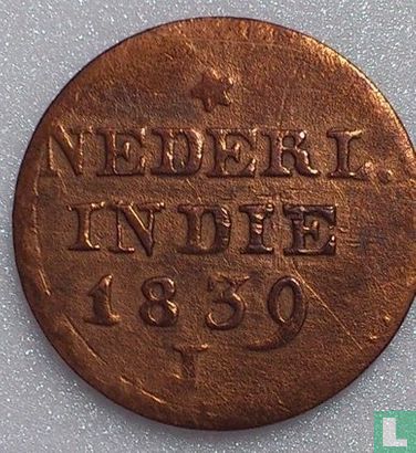 Dutch East Indies 2 cent 1839  (J) - Image 1