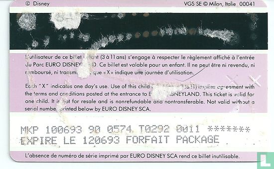 Disneyland Paris, passeport enfant - Dombo en Goofy - Afbeelding 2