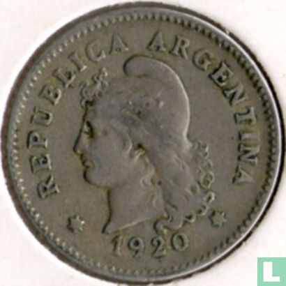 Argentinië 10 centavos 1920 - Afbeelding 1