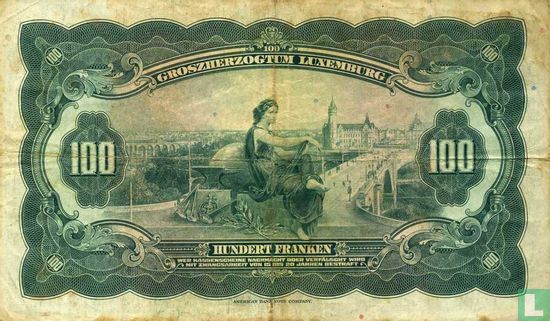 Luxemburg 100 Francs - Afbeelding 2