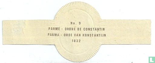 Parma - Ordre de Constantin 1832 - Image 2