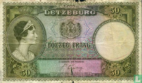 Luxembourg 50 Francs - Image 1