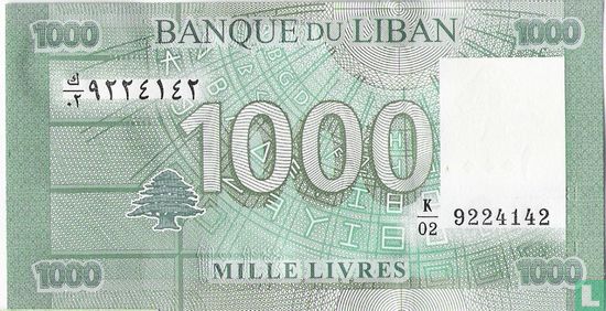 Lebanon 1,000 Livres 2011 - Image 2