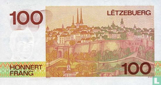 Luxembourg 100 Francs  - Image 2