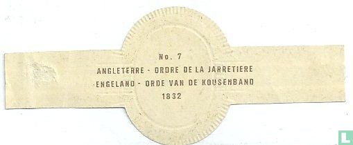 Angleterre - Ordre de la Jarretière 1832 - Image 2